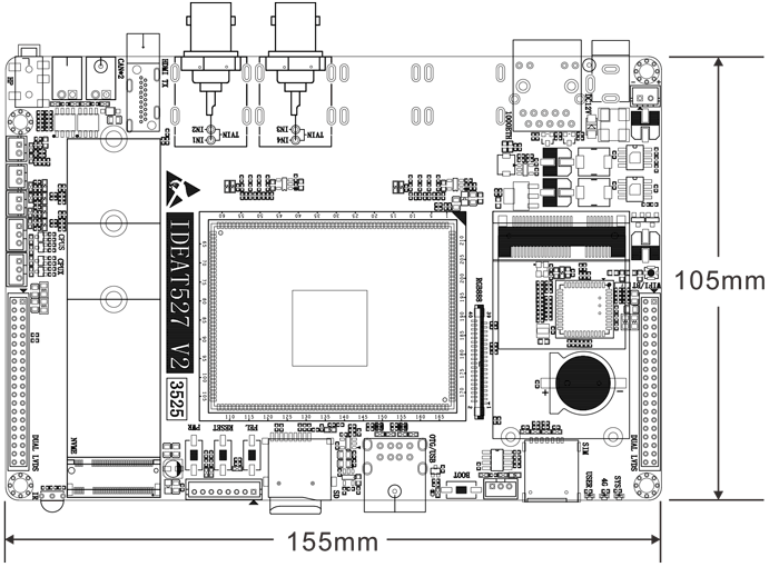 IdeaT527_PCB_dimension